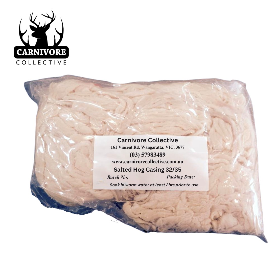 Carnivore Collective Natural Graded 32/35mm Thick Hog Sausage Casings 91M Pack